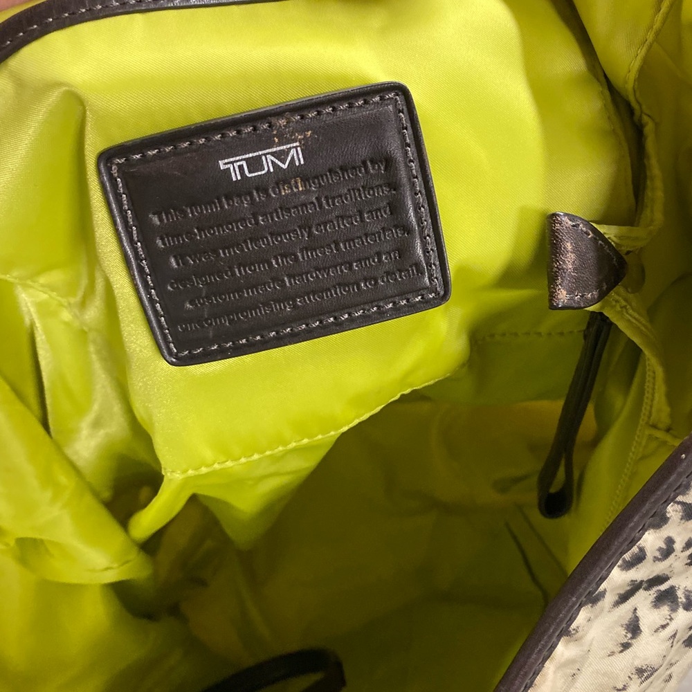 TUMI Python Pattern Nylon Tote - Picture 5 of 7